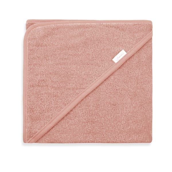 Badcape met naam – Persoonlijk en zacht kraamcadeau | Sandstone pink - Maatje voor Maatje