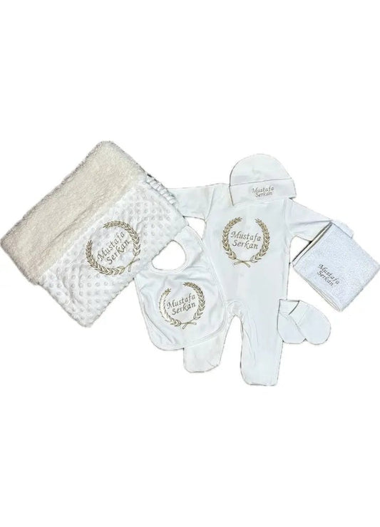 Geboorteset met naam - 6 - delig - Het ideale kraamcadeau - Maatje voor Maatje