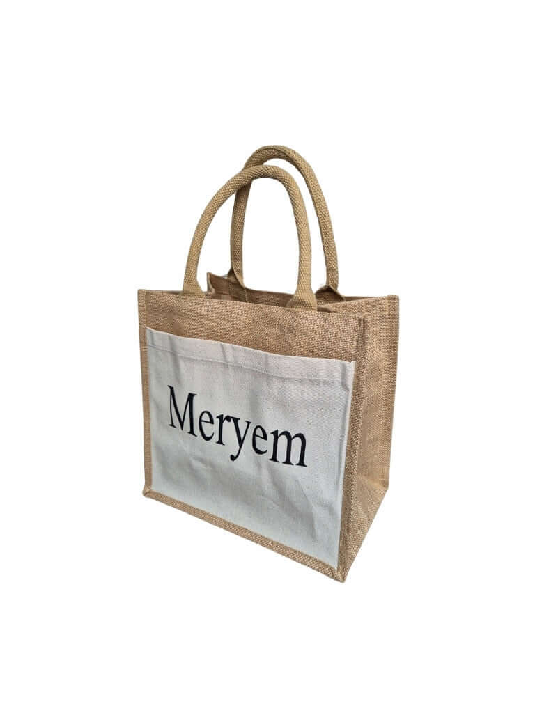 Linnen handtas met naam bedrukken - Ideaal voor in de zomer - Maatje voor Maatje