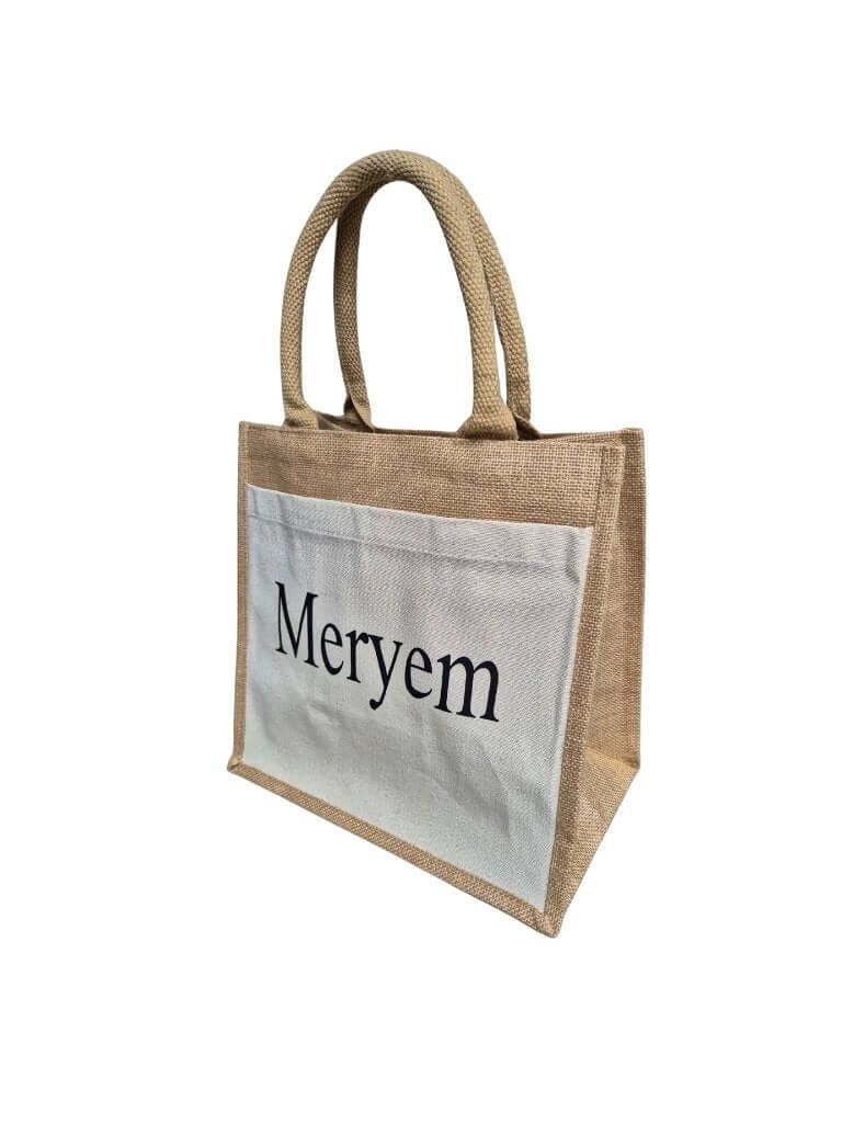 Linnen handtas met naam bedrukken - Ideaal voor in de zomer - Maatje voor Maatje