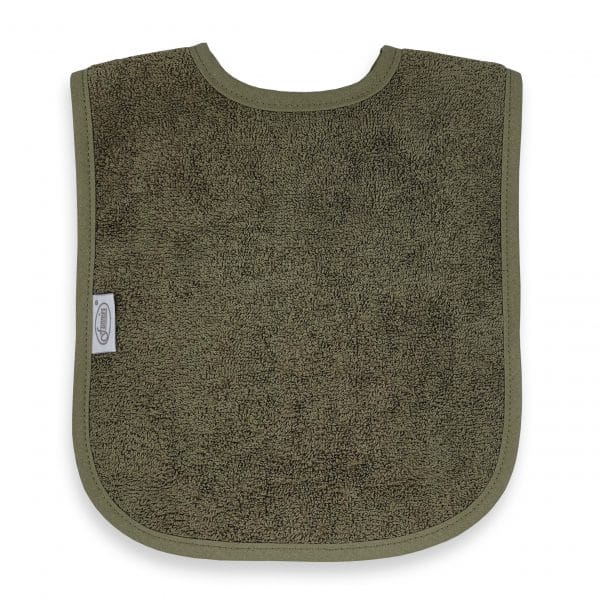 Slabbetje met naam | Moss green | Geborduurd