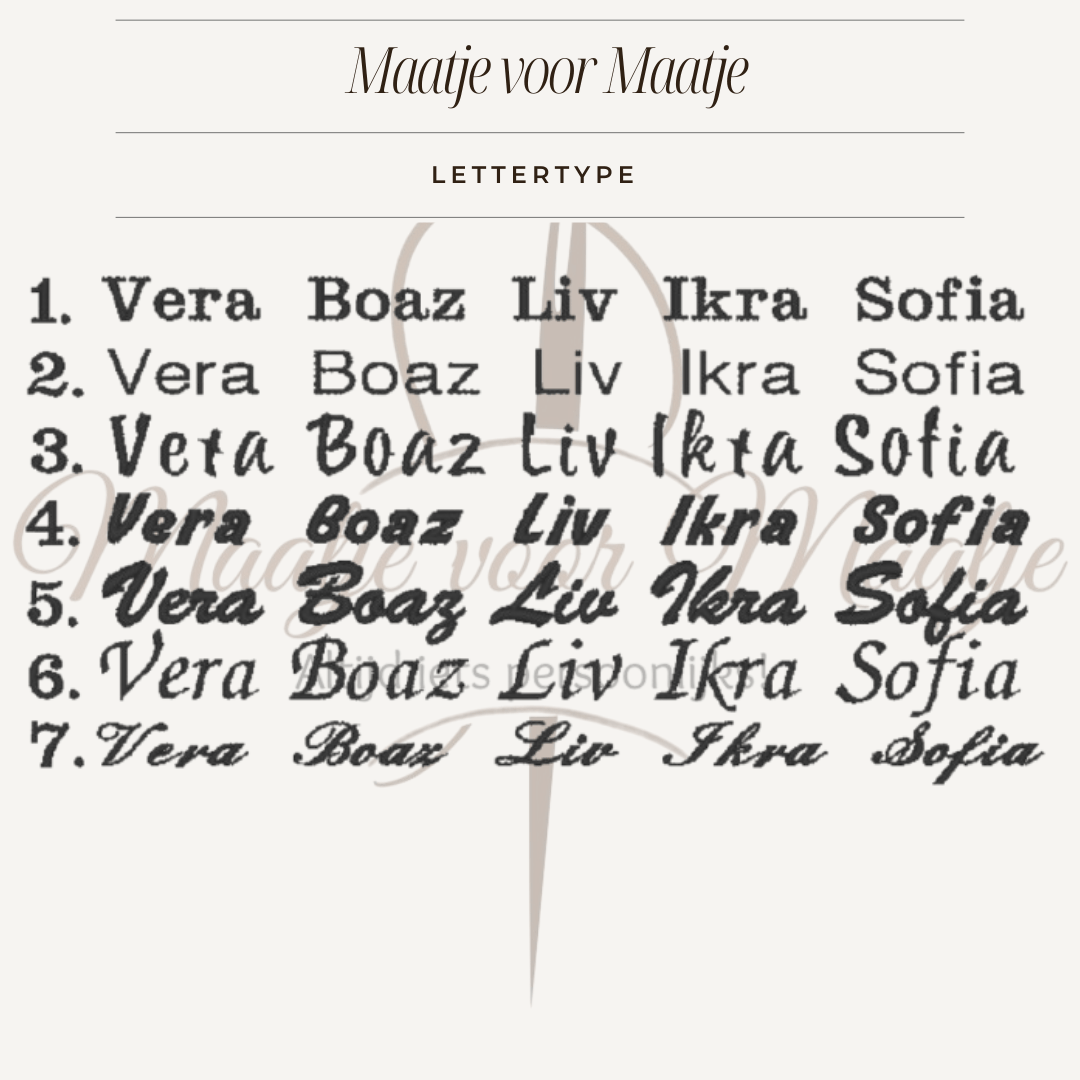 Slabbetje met naam - Pinkstone - Geborduurd - Maatje voor Maatje