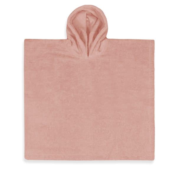 Badponcho met naam – Gepersonaliseerd en zacht - Sandstone pink - Maatje voor Maatje