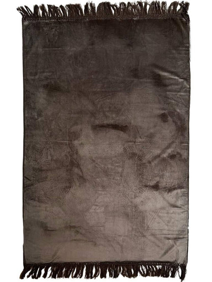 Gebedskleed met naam velvet - Taupe - Geborduurd - Maatje voor Maatje