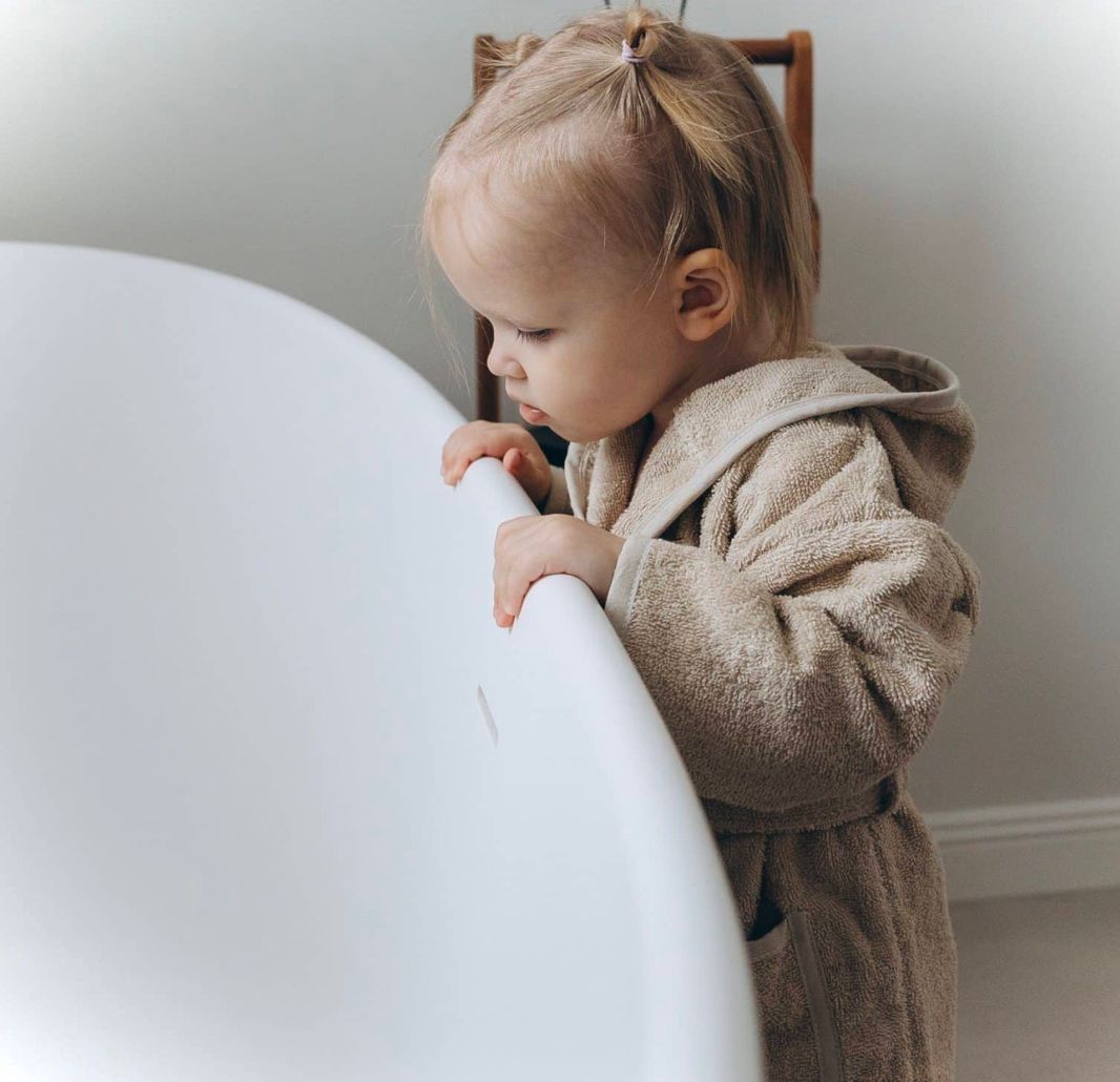 Kinderbadjas met naam - Badjas met naam kind - Cream - Maatje voor Maatje