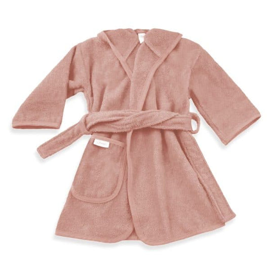 Sandstone pink kinderbadjas met naam maatjevoormaatje