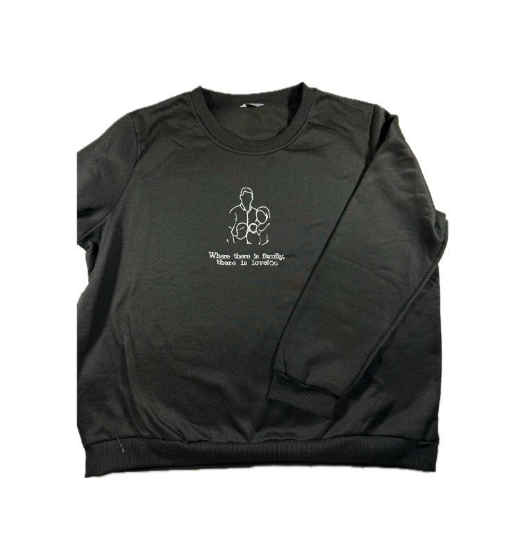 Sweater met familie foto - Geborduurd - Design 1 - Maatje voor Maatje