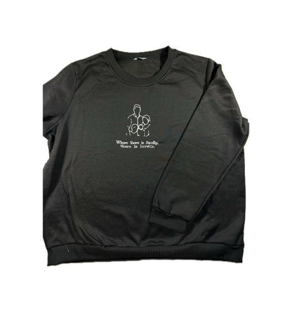 Sweater met familie foto - Geborduurd - Design 1 - Maatje voor Maatje