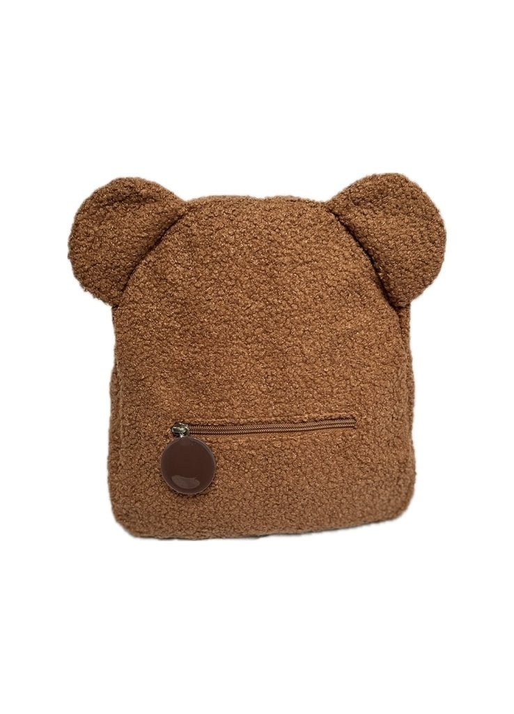 Teddy tas met naam - Bruin - Stijlvol, zacht - Maatje voor Maatje